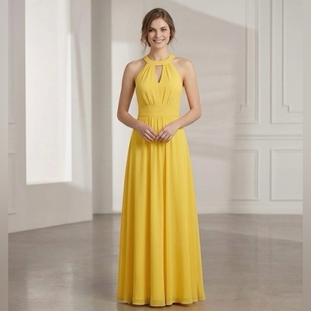 STUNNING Veneno en la Piel Yellow Maxi Dress - Picture 5 of 5